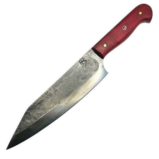 Kyo Deba Style Kitchen Knife - 5160 Carbon Steel - Red Ivory Handle