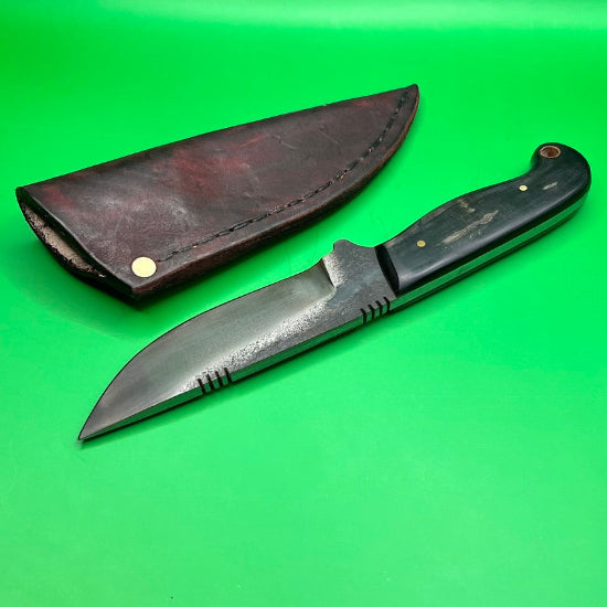 The Buffalo BRAAI knife:  Forged 5160 fitted with Cape Buffalo Horn