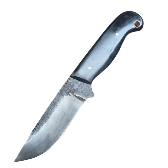 The Buffalo BRAAI knife:  Forged 5160 fitted with Cape Buffalo Horn